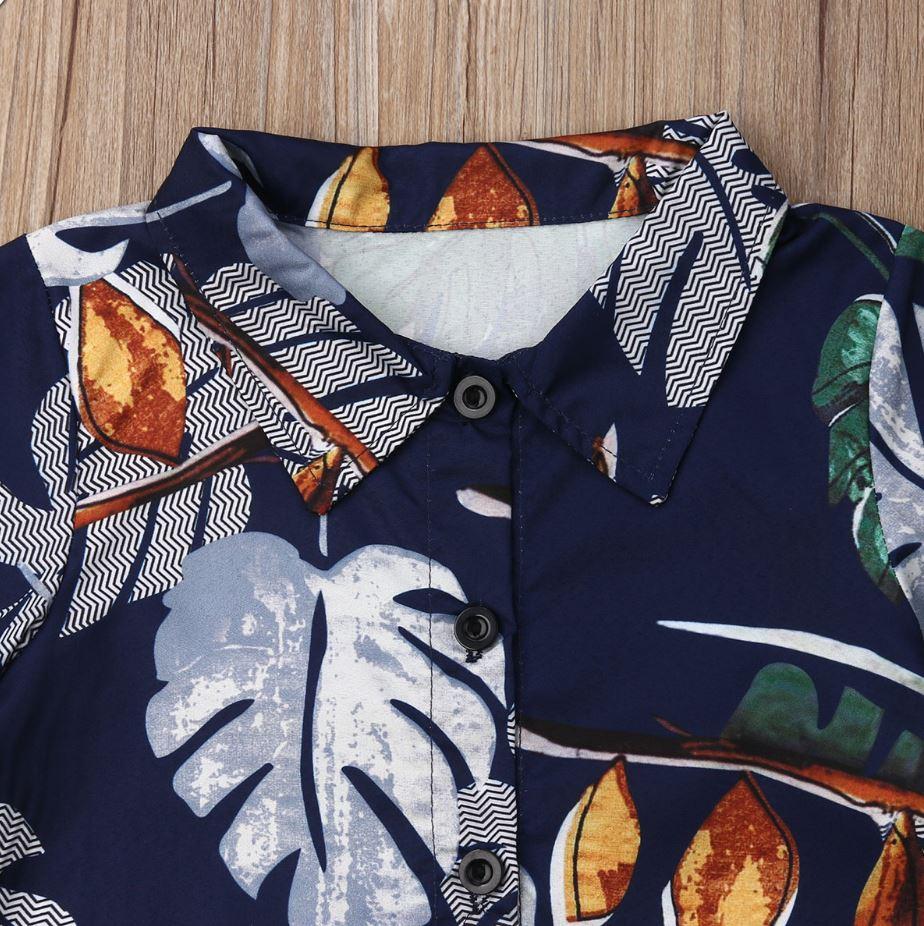 Floral Shirt with Shorts