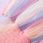 Rainbow Mesh Tutu Dress