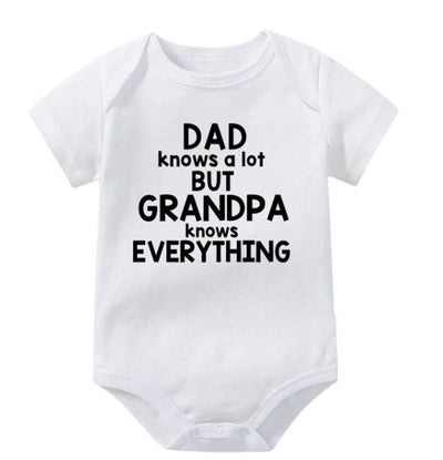 Dad Knows A Lot But Grandpa Knows Everything Onesie