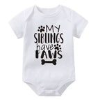 My Siblings Have Paws Cute Onesie