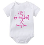 First Grandchild Coming Soon Onesie