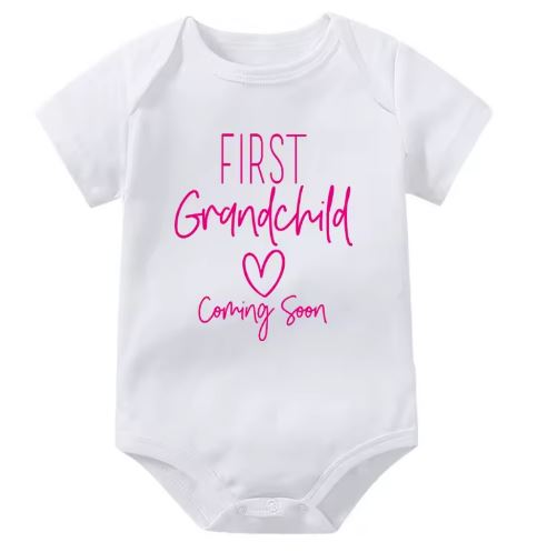 First Grandchild Coming Soon Onesie