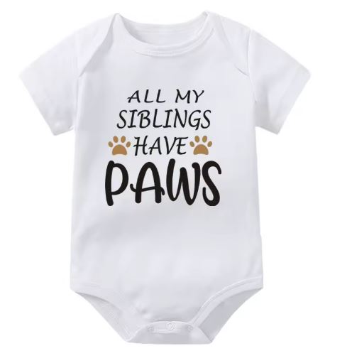 All My Siblings Have Paws Onesie