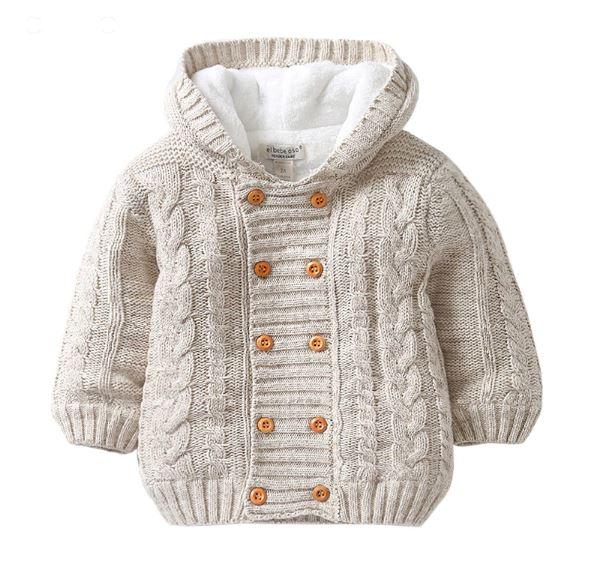 Knitted Fleece Lined Winter Sweater