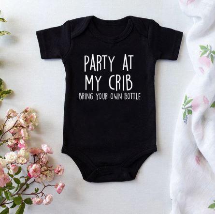 Party At My Crib Onesie (Multiple Colors)