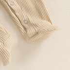 Ribbed Pocket Footie Onesie